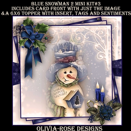 Blue Snowman 2 Mini Kit #3   