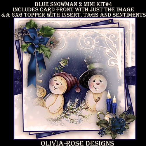 Blue Snowman 2 Mini Kit #4   