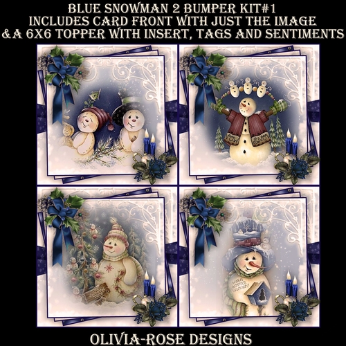 Blue Snowman 2 Bumper Kit #1   