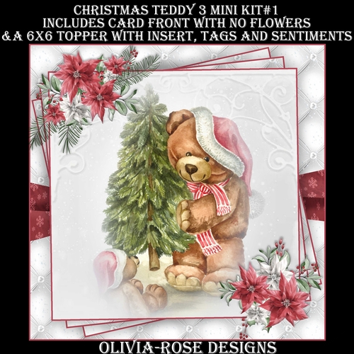 Christmas Teddy 3 Mini Kit #1   