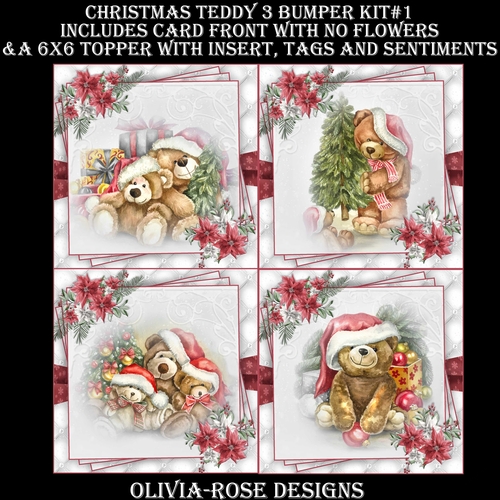Christmas Teddy 3 Bumper Kit #1   