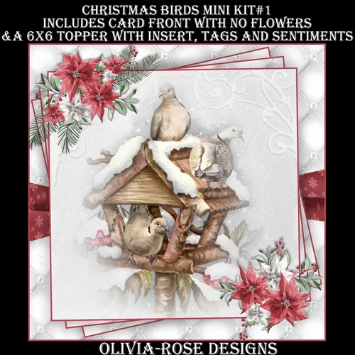 Christmas Birds Mini Kit #1   