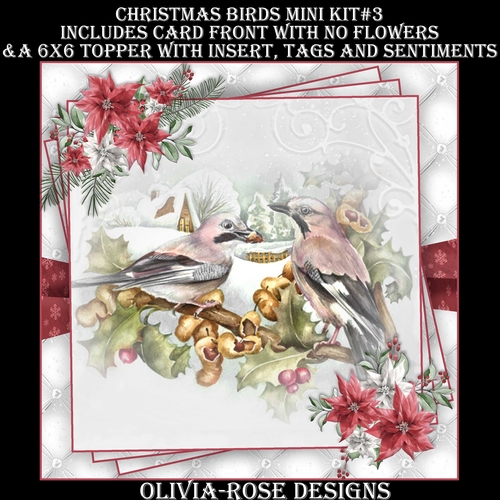 Christmas Birds Mini Kit #3   