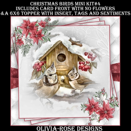 Christmas Birds Mini Kit #4   