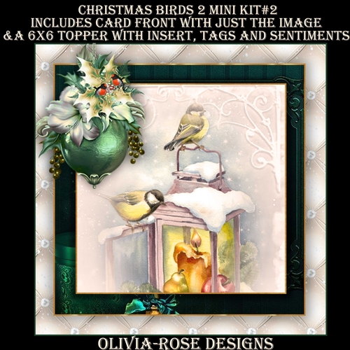 Christmas Birds 2 Mini Kit #2   