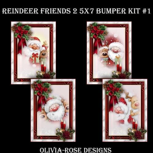 Reindeer Friends 2 5X7 Bumper Kit #1  