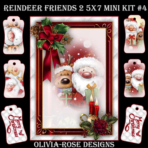 Reindeer Friends 2 5X7 Mini Kit #4  