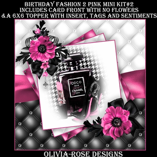 Birthday Fashion 2 Pink Mini Kit #2  