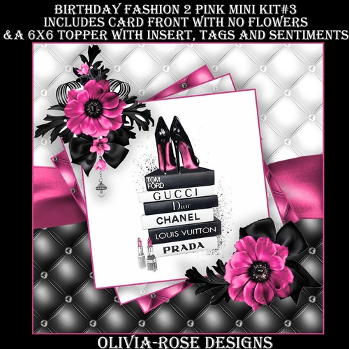 Birthday Fashion 2 Pink Mini Kit #3  