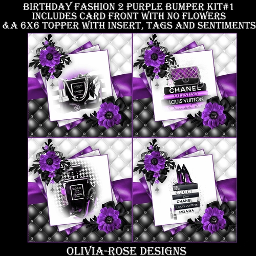 Birthday Fashion 2 Purple Bumper Kit #1  