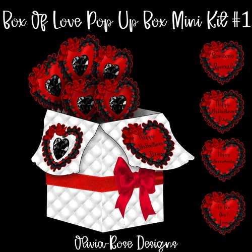 Box Of Love Pop Up Box Card Mini Kit #1