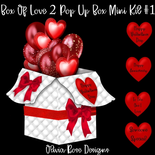 Box Of Love 2 Pop Up Box Card Mini Kit #1