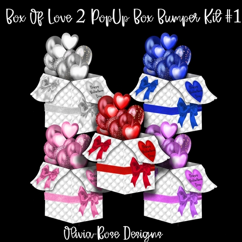 Box Of Love 2 Pop Up Box Card Bumper Kit #1