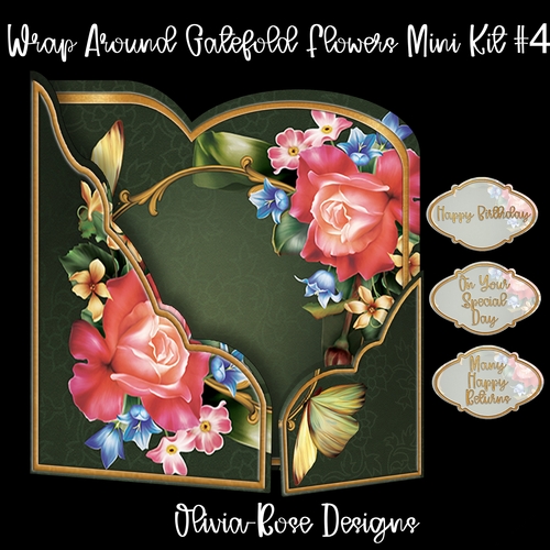 Wrap Around Gatefold Flowers Mini Kit #4