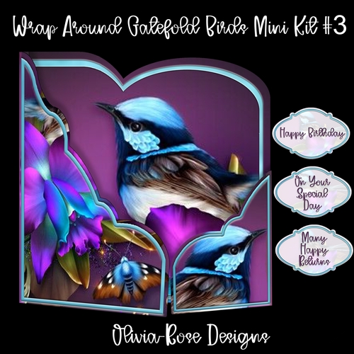 Wrap Around Gatefold Birds Mini Kit #3
