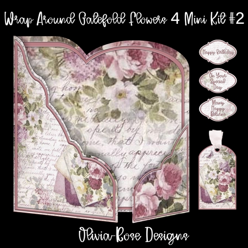 Wrap Around Gatefold Flowers 4 Mini Kit #2