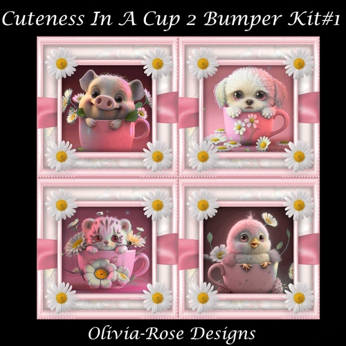 Cuteness In A Cup 2 Bumper Kit #1   
