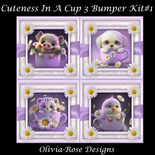 Cuteness In A Cup 3 Bumper Kit #1   