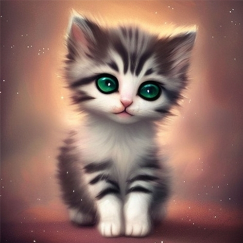 Cute Kittens 8 X 8  #6