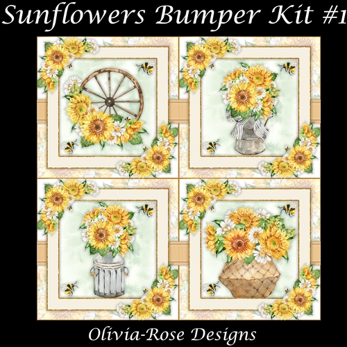 Sunflowers Bumper Kit #1   