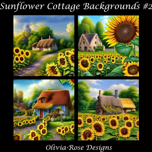 Sunflower Cottage Backgrounds #2