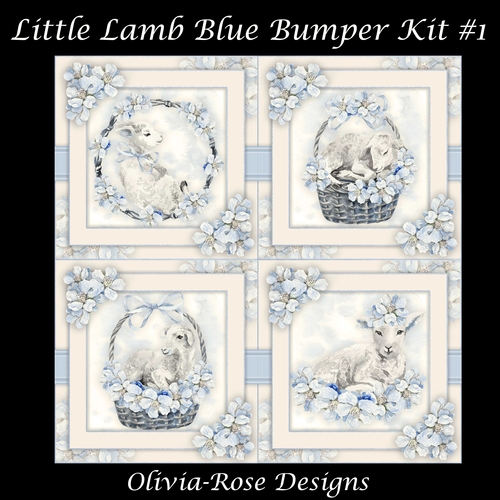 Little Lamb Blue Bumper Kit #1