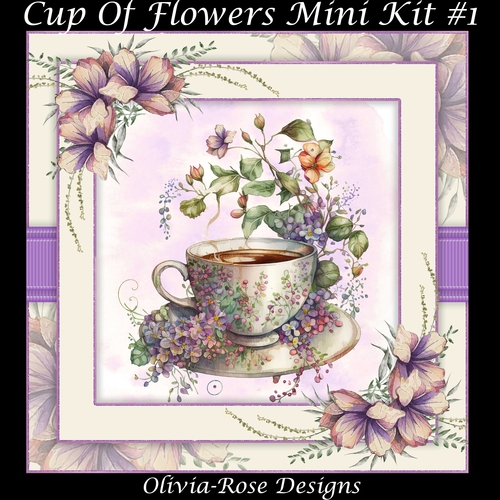 Cup Of Flowers Mini Kit#1