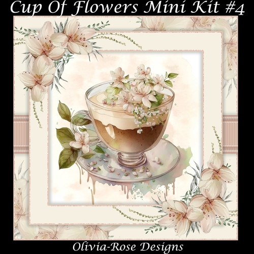 Cup Of Flowers Mini Kit#4