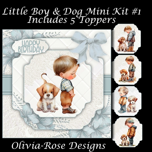 Little Boy & Dog Mini Kit #1   