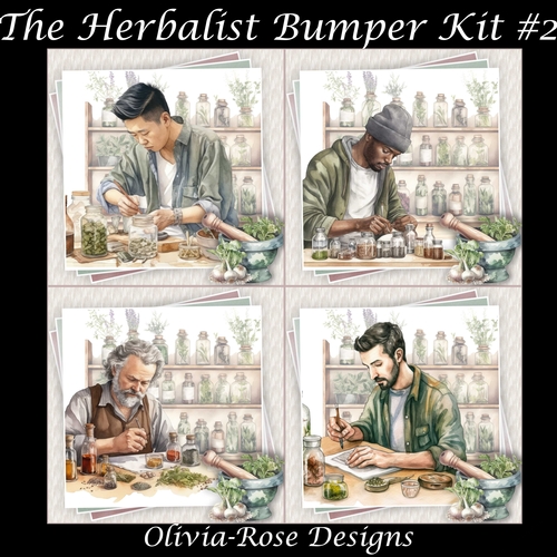 The Herbalist Bumper Kit #2  **Includes card front with no decoupage**  