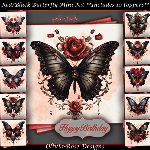 Red/Black Butterfly Mini Kit 