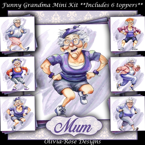 Funny Grandma Mini Kit   