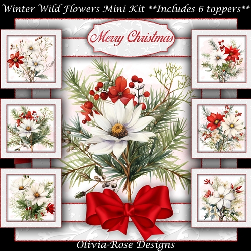 Winter Wild Flowers  Mini Kit  