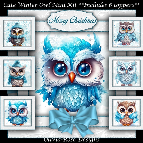 Cute Winter Owls Mini Kit  