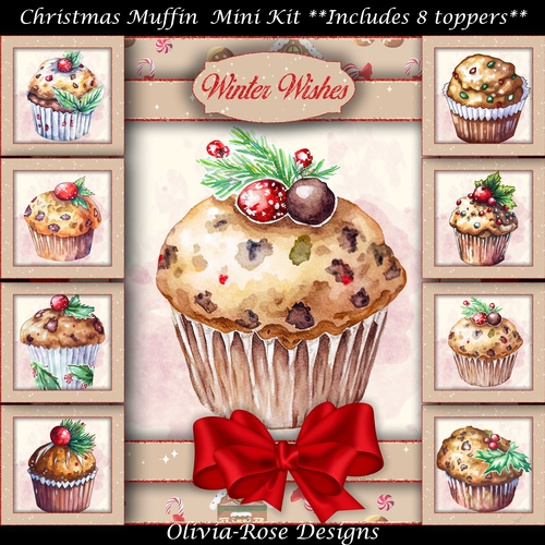 Christmas Muffins Mini Kit   