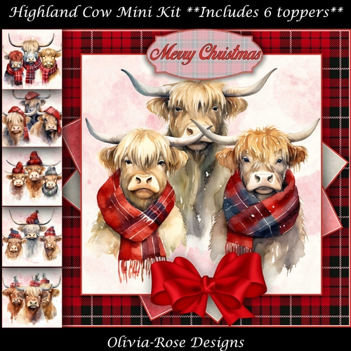 Highland Cow  Mini Kit    7X7