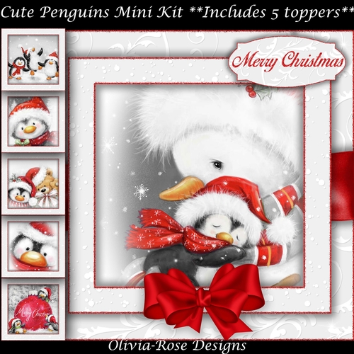 Cute Penguins Mini Kit    7X7