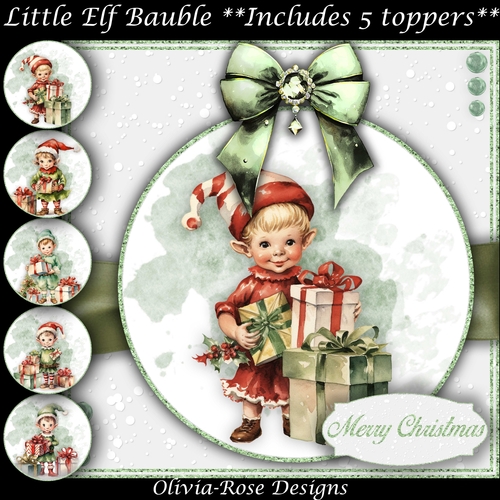 Little Elf Bauble  Mini Kit    7X7