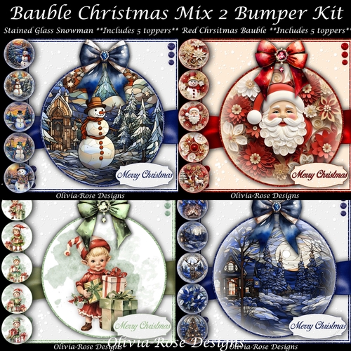 Bauble Christmas Mix 2 Bumper Kit 7X7