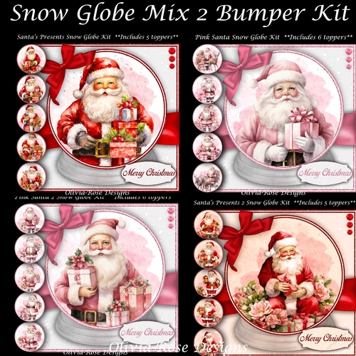 Snow Globe Mix 2 Bumper Kit  **Includes 22 toppers**  7X7