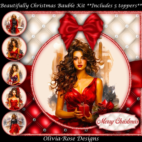 Beautifully Christmas Bauble Mini Kit   7X7