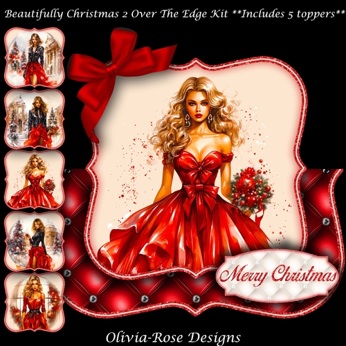 Beautifully Christmas  2 Over The Edge Mini Kit   