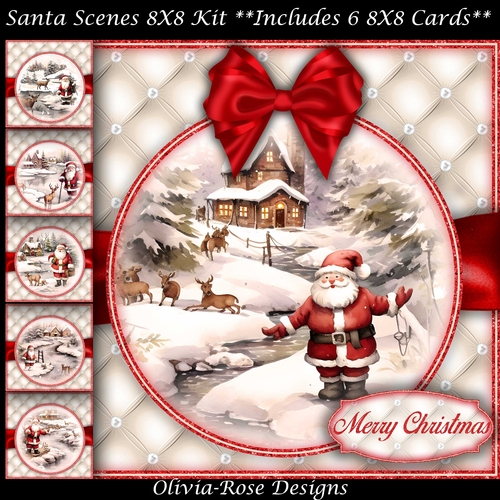 Santa Scenes 8X8 Kit  