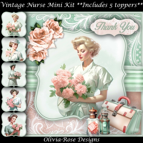 Vintage Nurse  Mini Kit  