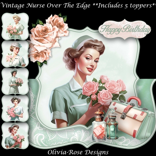Vintage Nurse Over The Edge Mini Kit  