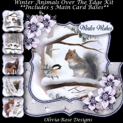 Winter Animals Over The Edge Kit   