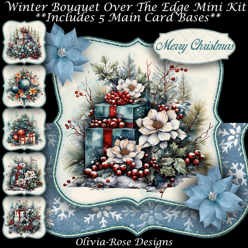 Winter Bouquet Over The Edge Mini Kit   