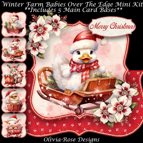 Winter Farm Babies Over The Edge Mini Kit   