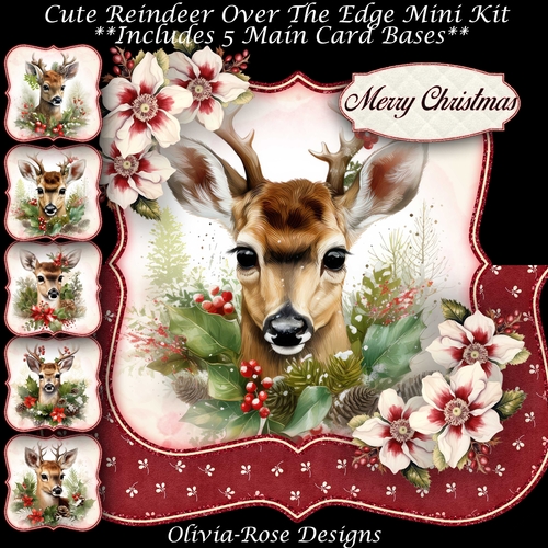 Cute Reindeer Over The Edge Mini Kit   