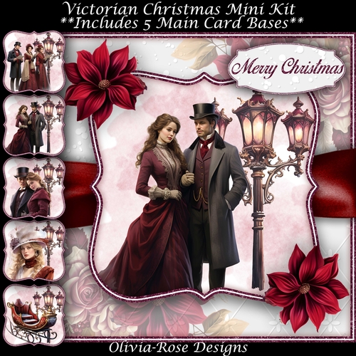 Victorian Christmas  Mini Kit   7X7